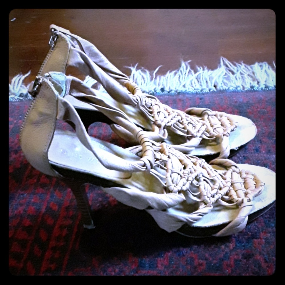 Nine West strappy heels